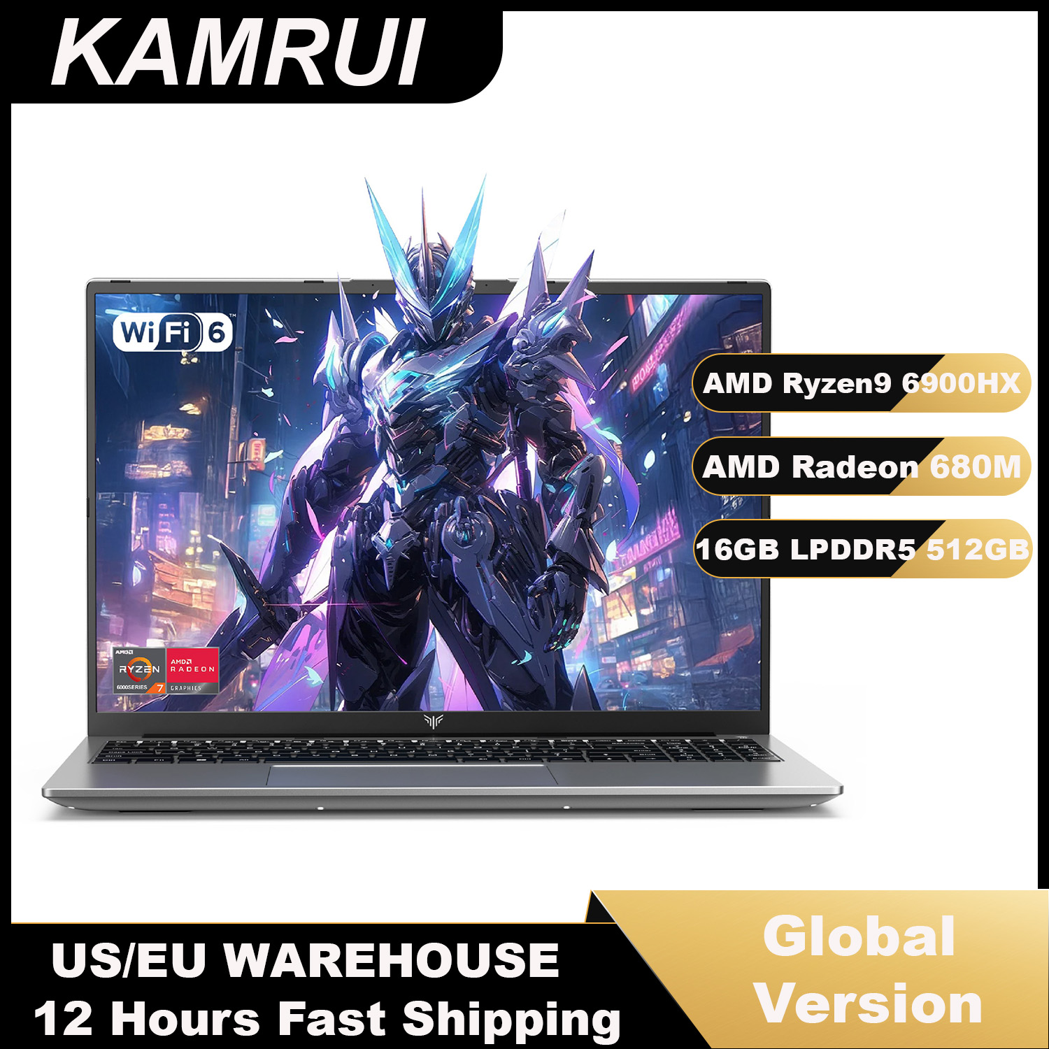 Pc Gaming Dell - KAMRUI 16inch Laptop AMD Ryzen 9