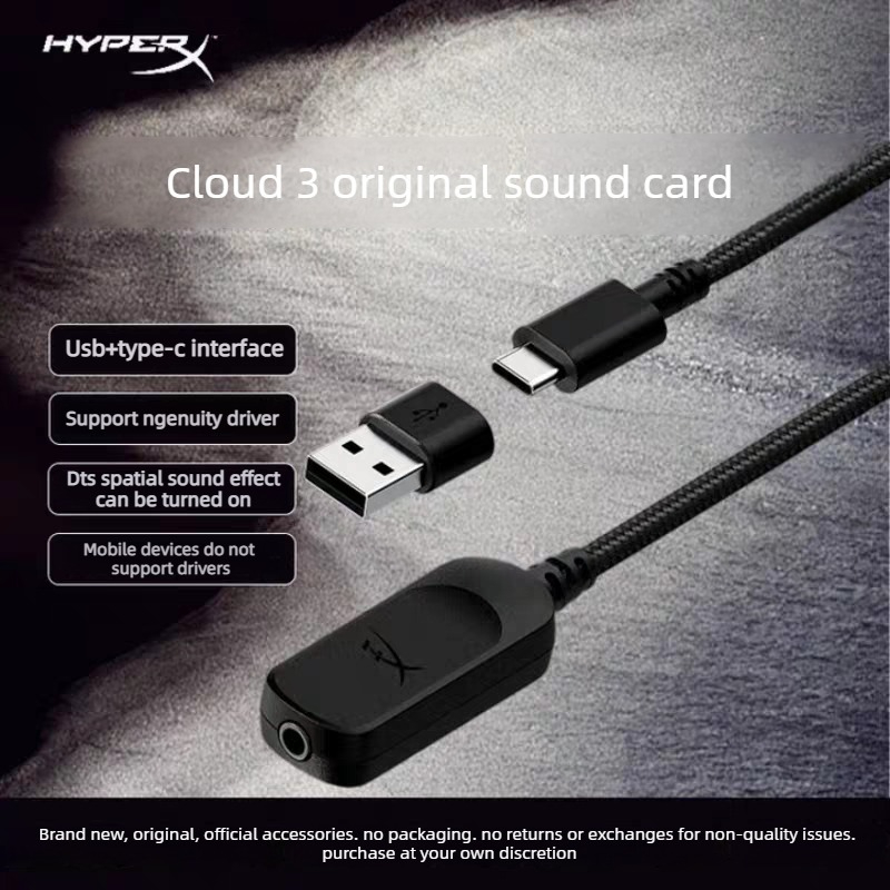 Sound Card Usb - Original Hyperx Headphones Cloud 3 sound