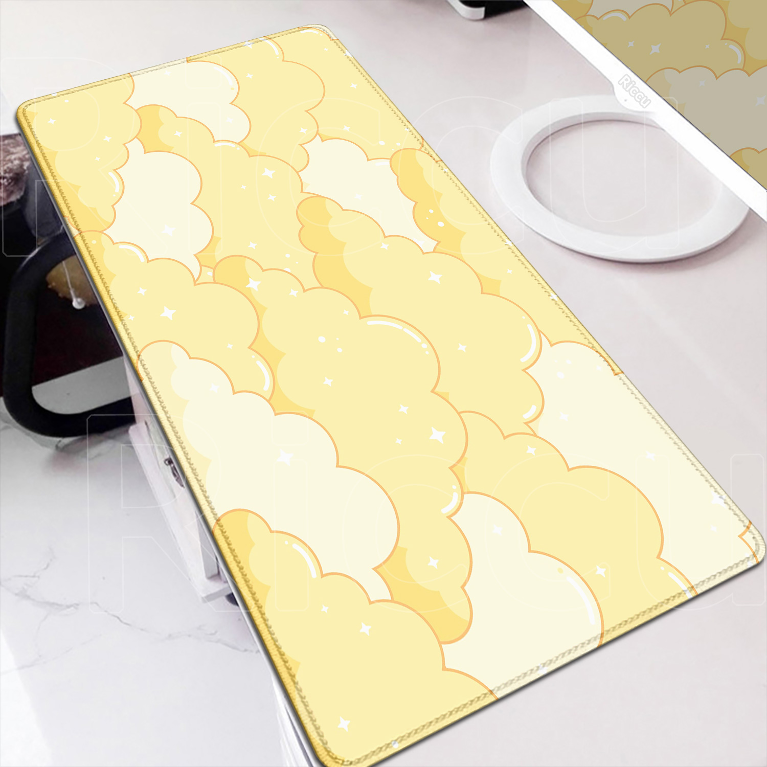 Yellow Cloud Mouse Pad Gamer M - Pc Gaming Yellow ulasan dan harga