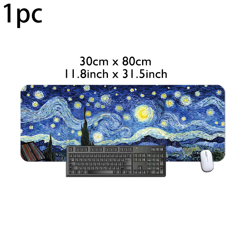 Van Gogh'S Starry Night Inspir - Pc Gaming Yellow ulasan dan harga