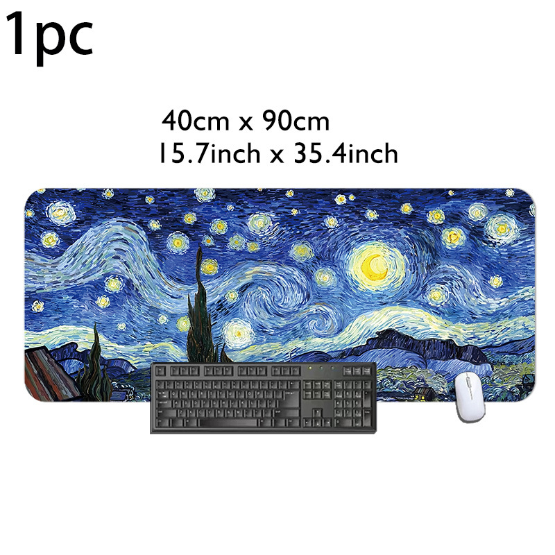 Van Gogh'S Starry Night Inspir - Pc Gaming Yellow ulasan dan harga
