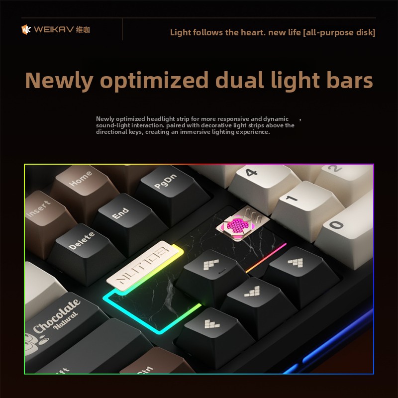 WEIKAV NUT108 Mechanical Keybo - Pc Gaming Upgrades ulasan dan harga