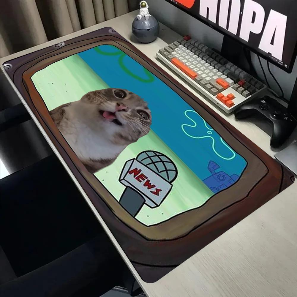 Funny Reporter Cat Meme Large  - Pc Gaming News ulasan dan harga