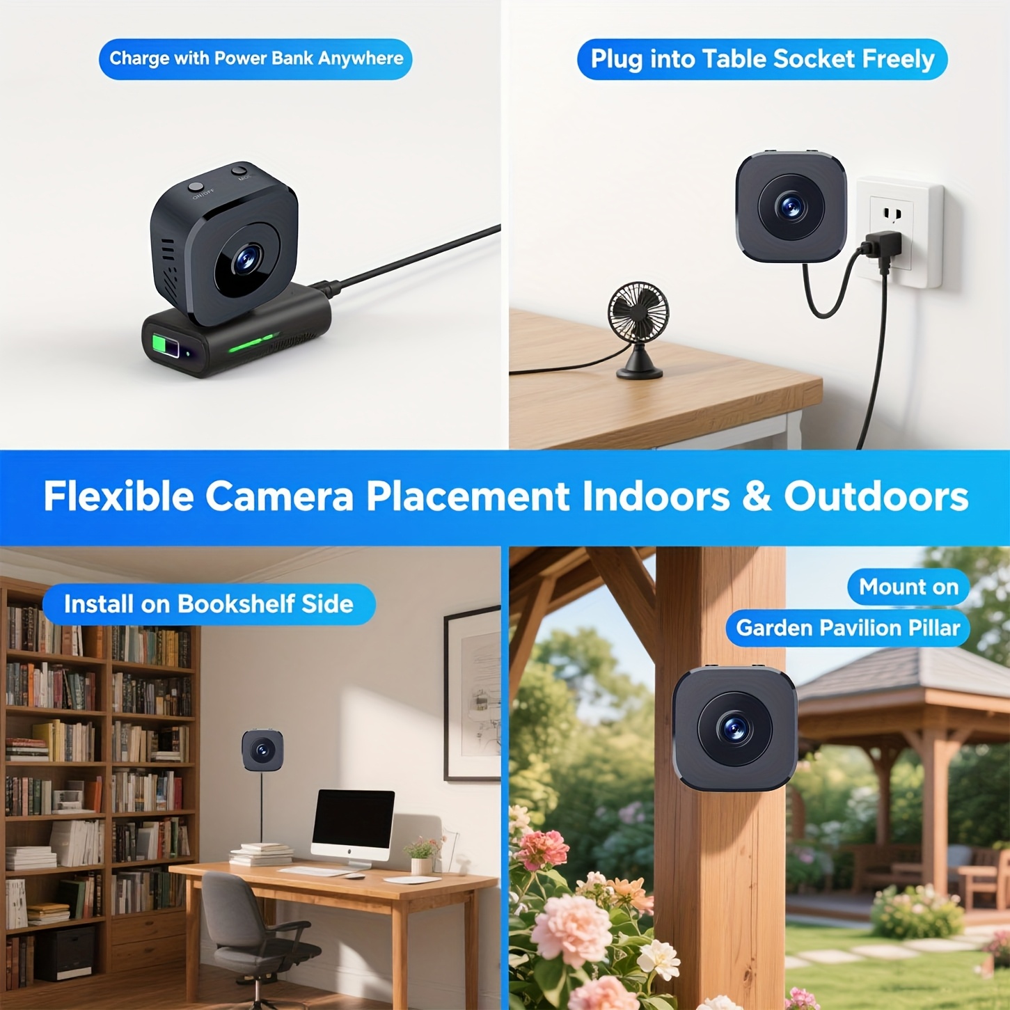 1080P HD Mini WiFi Camera Indo - Sound Card Usb ulasan dan harga