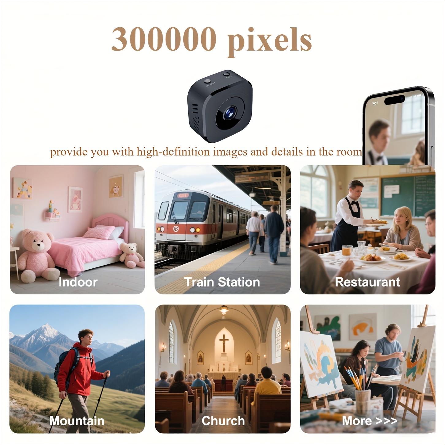 1080P HD Mini WiFi Camera Indo - Sound Card Usb ulasan dan harga