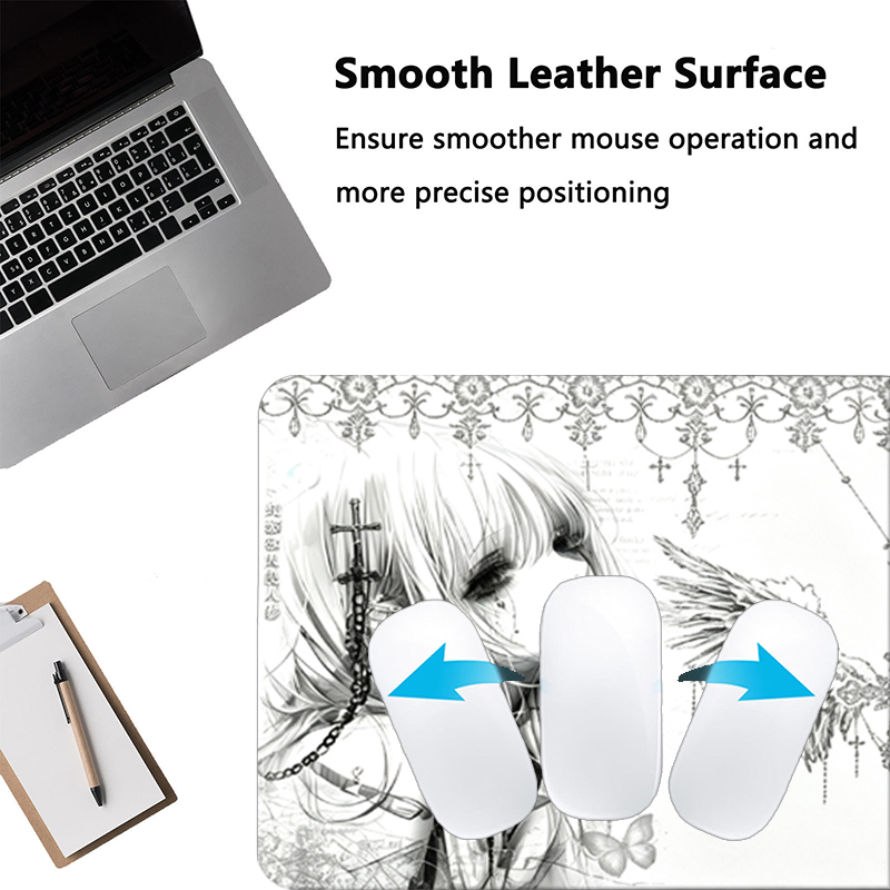 Leather Mousepad Black White A - Pc Gaming Upgrades ulasan dan harga
