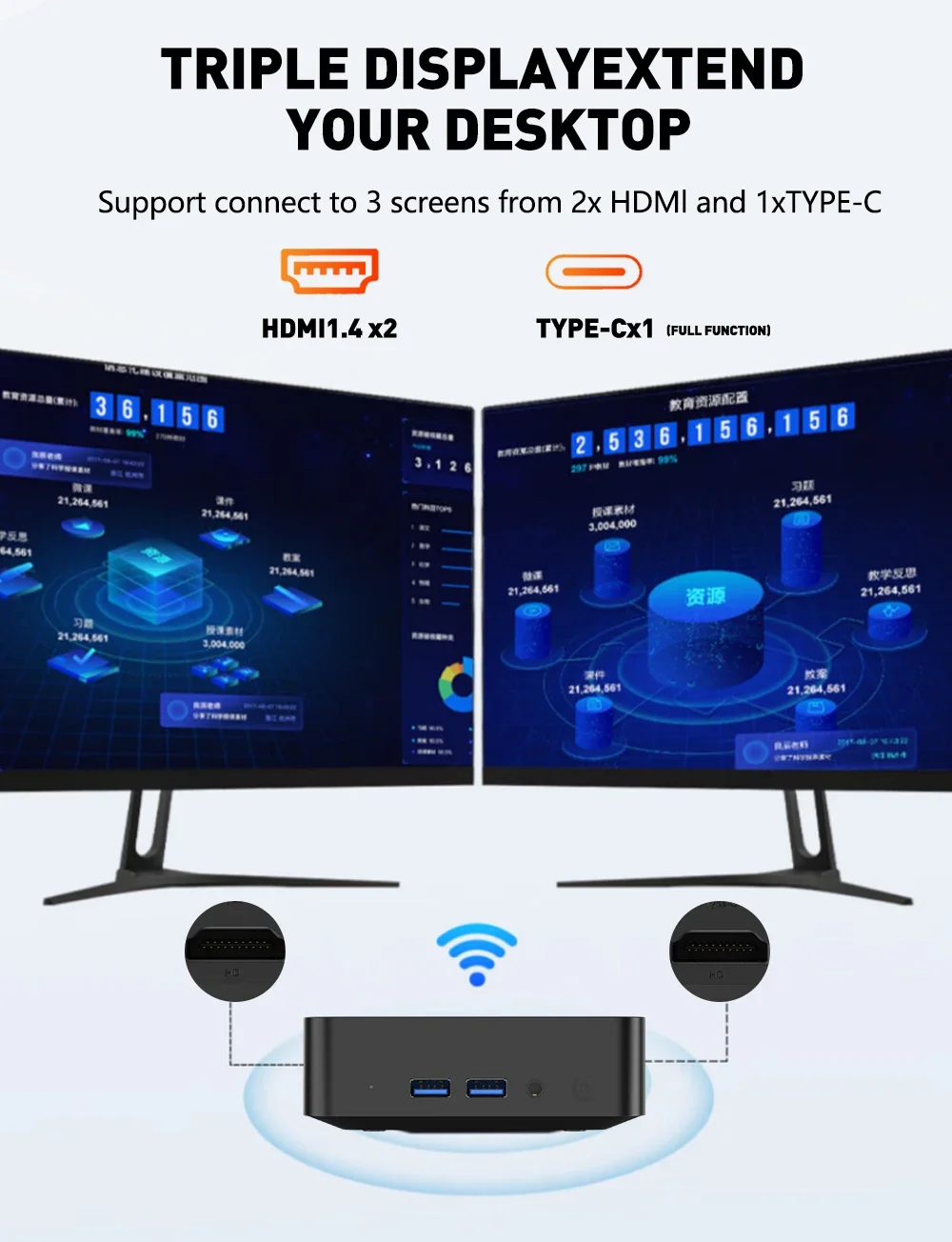 High Speed Mini Desktop PC Win - Pc Gaming All In One ulasan dan harga