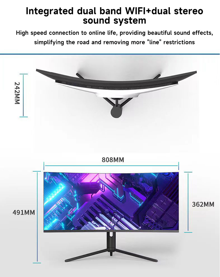 34 Inch 4K Curved Screen Deskt - Pc Gaming All In One ulasan dan harga