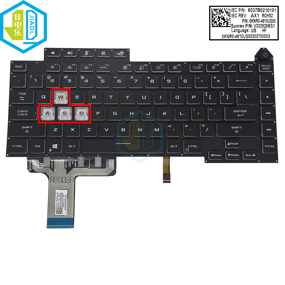 US English LA Latin RGB Backli - Pc Gaming Asus ulasan dan harga